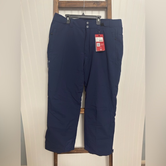 Moosejaw Insulated Waterproof 2-Layer Shell Fabric Ski Snow Pants in Blue - Picture 1 of 9